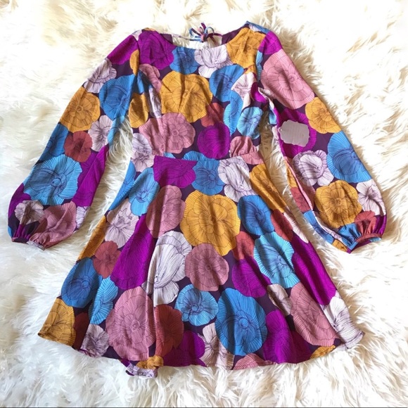 ALTAR’D STATE - Long Sleeve Floral Midi Dress - Picture 3 of 6